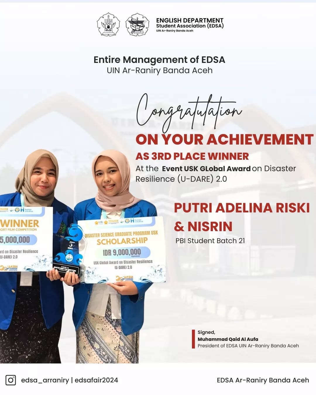 Putri Adelina Riski and Nisrin